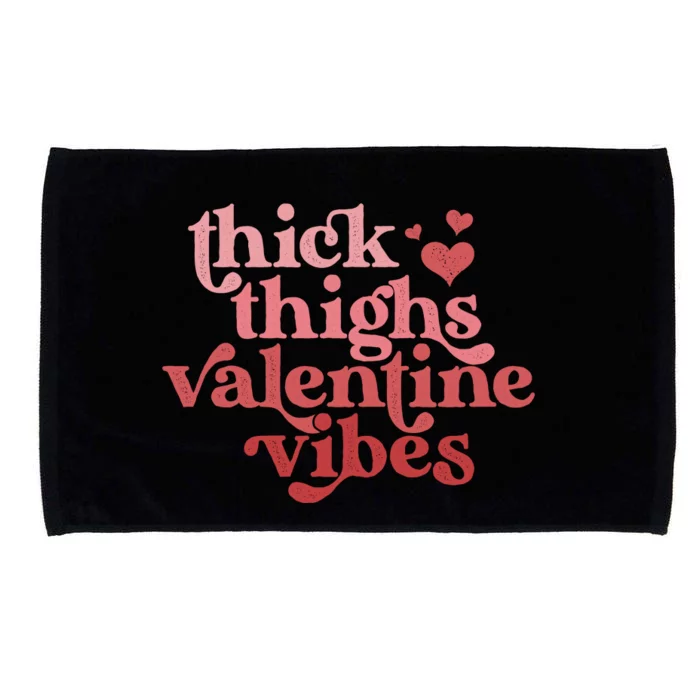 Funny Valentines Day Valentine Vibes Microfiber Hand Towel