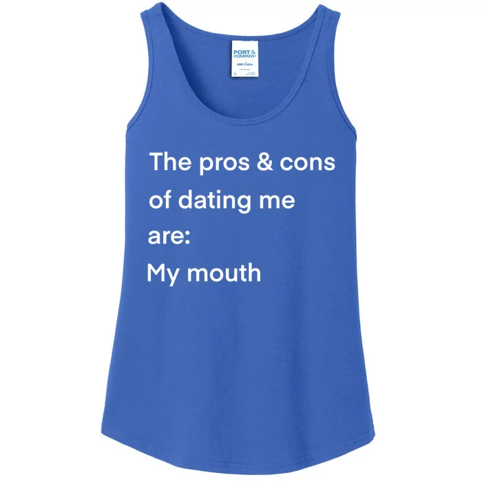 Funny Valentines Day Pros And Cons Of Dating Me Funny Gift Ladies Essential Tank