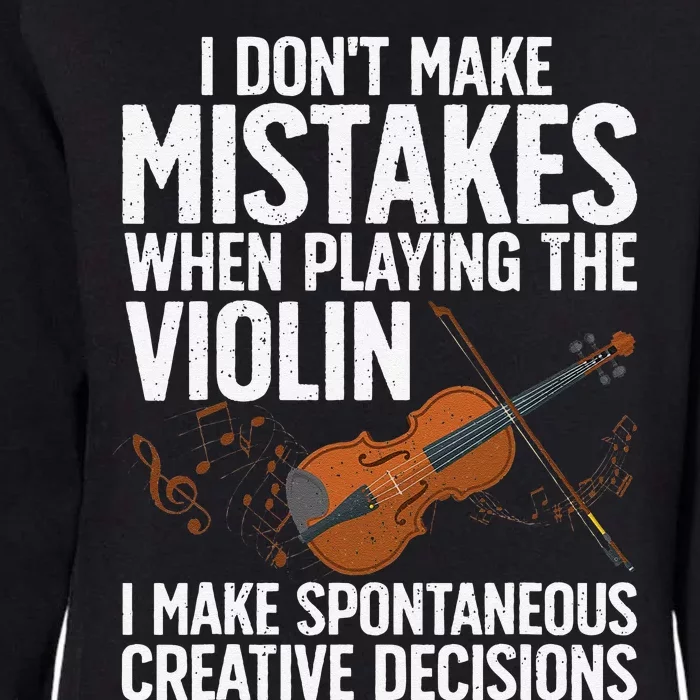 Funny Violin Design Orchestra Violin Player Womens California Wash Sweatshirt