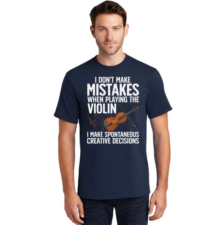 Funny Violin Design Orchestra Violin Player Tall T-Shirt