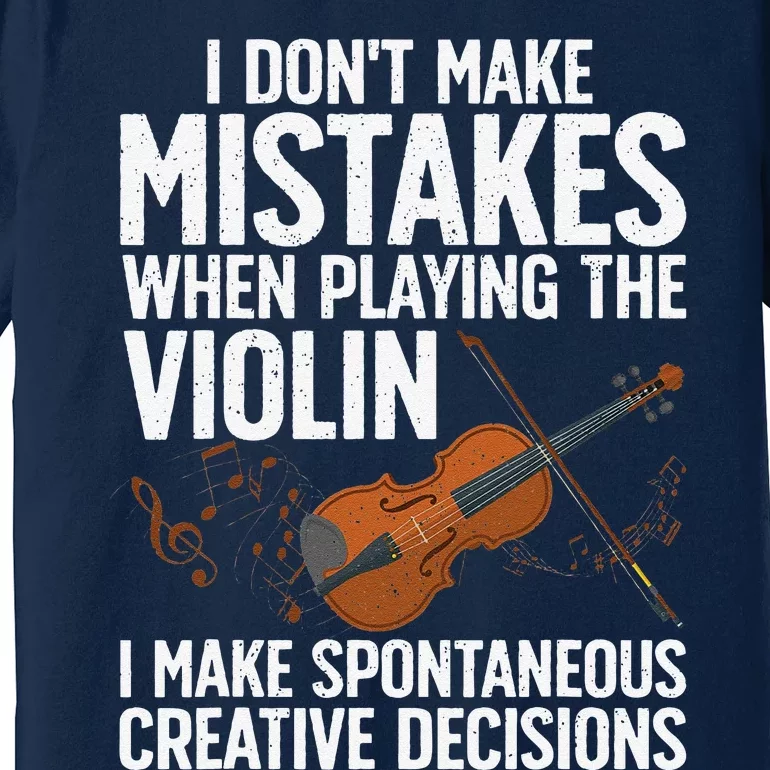 Funny Violin Design Orchestra Violin Player Premium T-Shirt