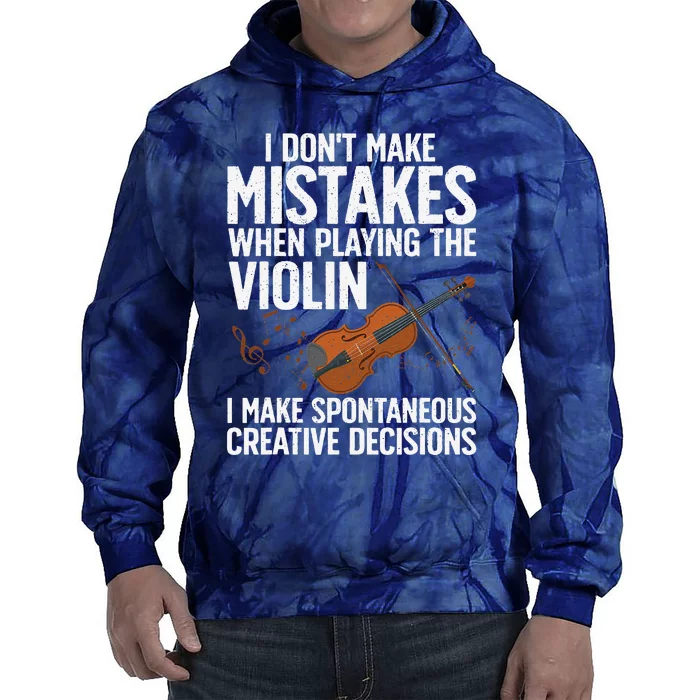 Funny Violin Design Orchestra Violin Player Tie Dye Hoodie