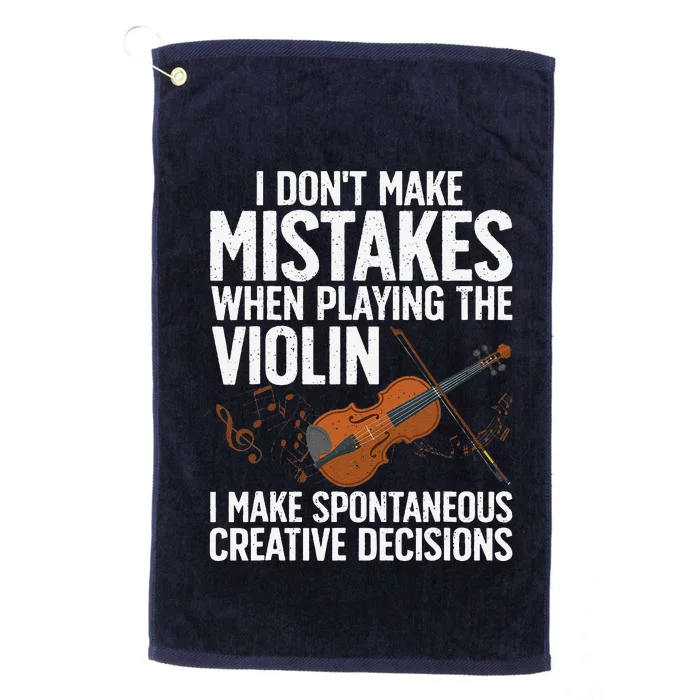 Funny Violin Design Orchestra Violin Player Platinum Collection Golf Towel