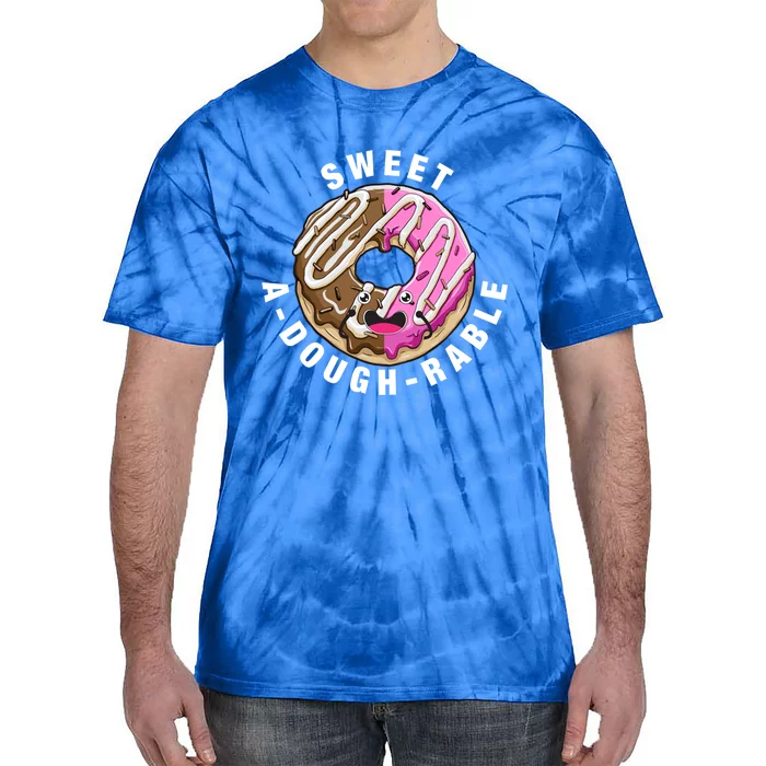 Funny Valentine's Day Agiftdoughgiftrable Adorable Food Donut Puns Gift Tie-Dye T-Shirt