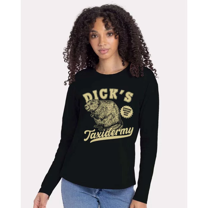 Funny Vintage Dick's Taxidermy Womens Cotton Relaxed Long Sleeve T-Shirt