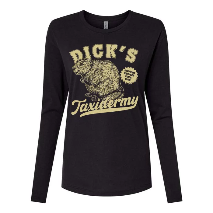 Funny Vintage Dick's Taxidermy Womens Cotton Relaxed Long Sleeve T-Shirt