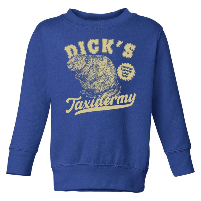 Funny Vintage Dick's Taxidermy Toddler Sweatshirt