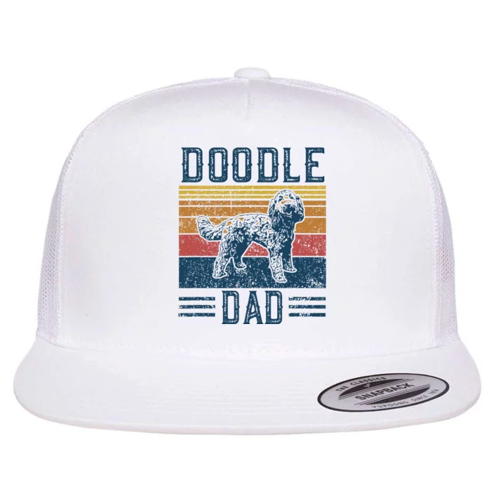 Funny Vintage Doodle Dad Aussie Doodle & Goldendoodle Flat Bill Trucker Hat