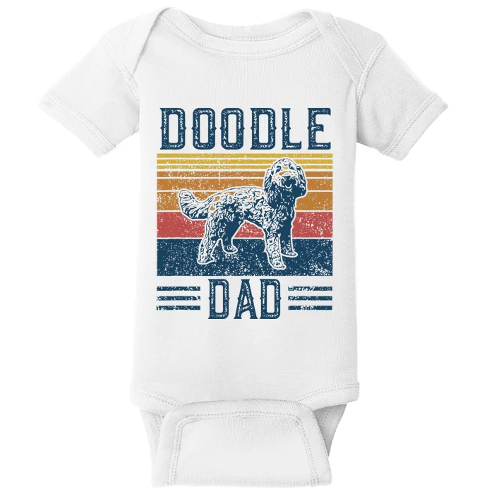 Funny Vintage Doodle Dad Aussie Doodle & Goldendoodle Baby Bodysuit