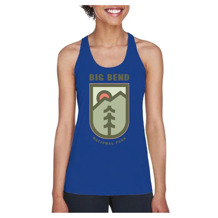 Family Vacation Design Funny Gift Big Bend National Park Gift Women's Racerback Tank