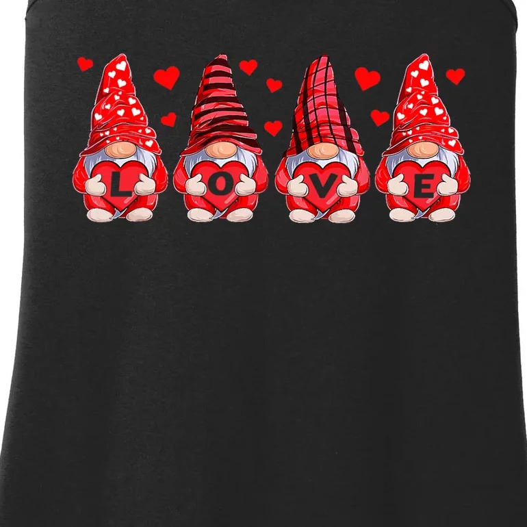 Funny Valentines Day Gnome Ladies Essential Tank