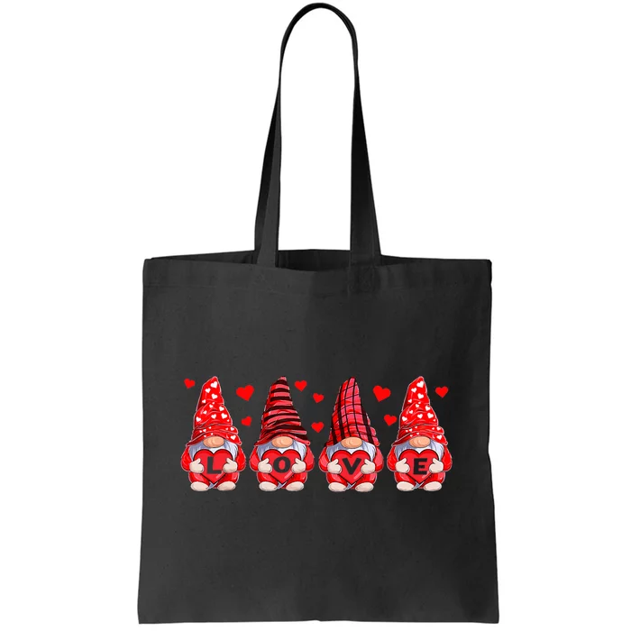 Funny Valentines Day Gnome Tote Bag