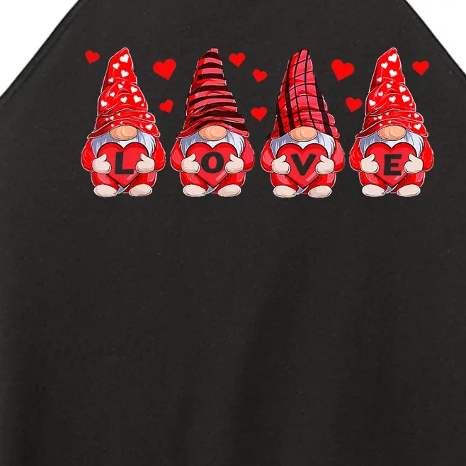 Funny Valentines Day Gnome Women’s Perfect Tri Rocker Tank