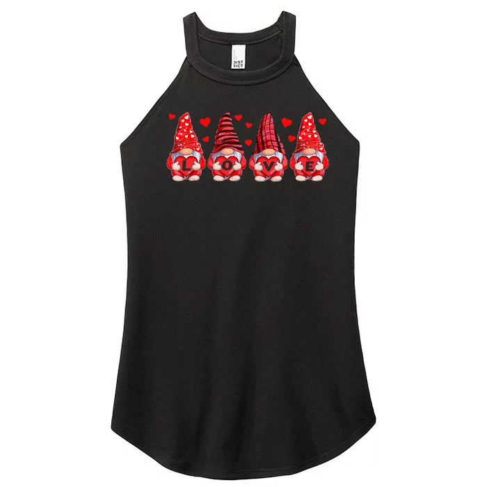 Funny Valentines Day Gnome Women’s Perfect Tri Rocker Tank