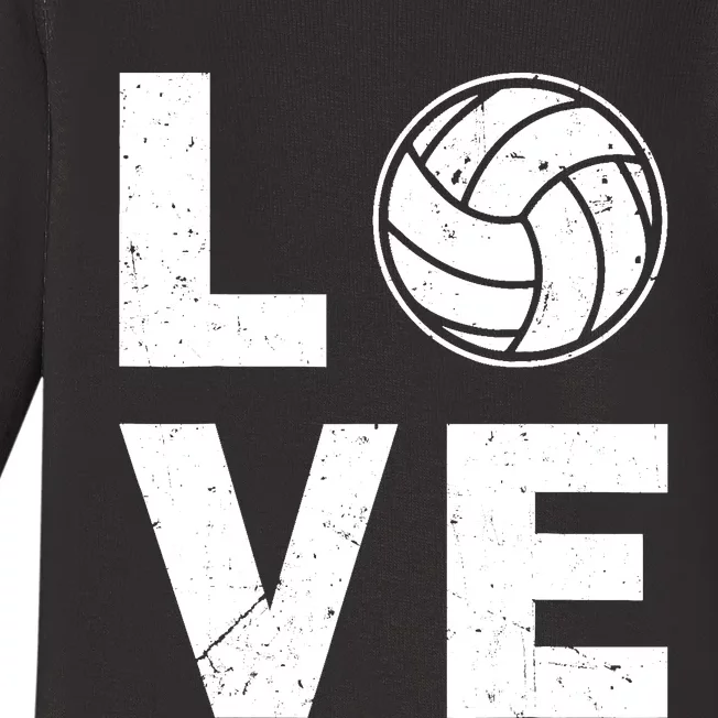 Funny Volleyball Design For Ball Volleyball Player Baby Long Sleeve Bodysuit