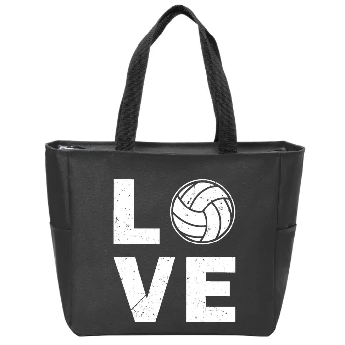 Funny Volleyball Design For Ball Volleyball Player Zip Tote Bag