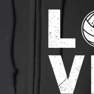 Funny Volleyball Design For Ball Volleyball Player Full Zip Hoodie