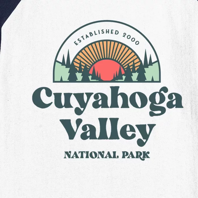 Family Vacation Design Cute Gift Retro Cuyahoga Valley National Park Gift Baseball Sleeve Shirt