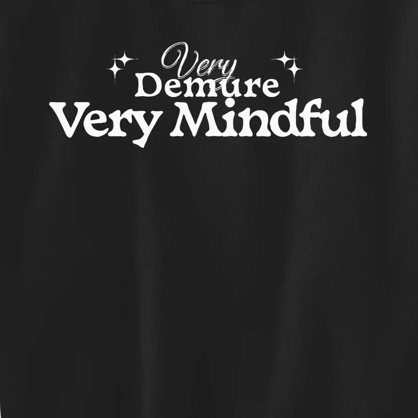 Funny Very Demure Very Mindful Trend Gen Z Trendy Parody Kids Sweatshirt