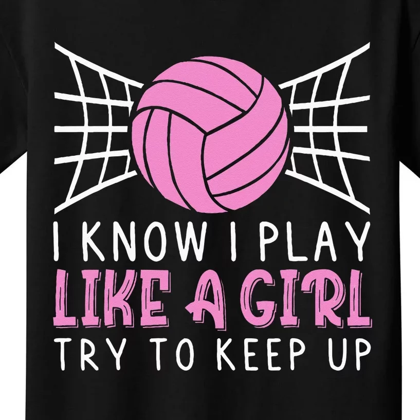 Funny Volleyball Design For Women Volleyball Player Kids T-Shirt