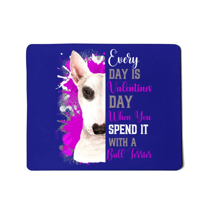 Funny Valentines Day Bull Terrier Mom Mother Cute Pink Bully Great Gift Mousepad