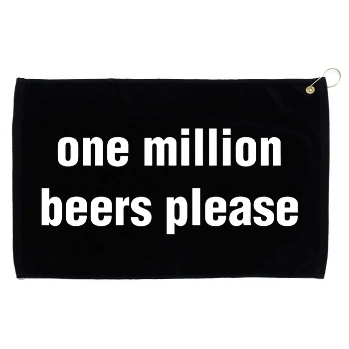 Funny Vintage Drinking Beer One Million Beers Please Grommeted Golf Towel