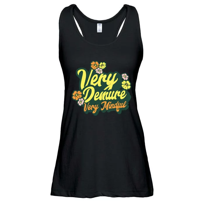 Funny Very Demure Very Mindful Trend Demure Mindful Ladies Ladies Essential Flowy Tank