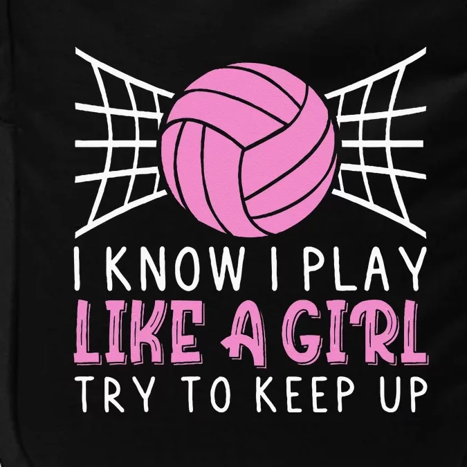 Funny Volleyball Design For Women Volleyball Player Impact Tech Backpack