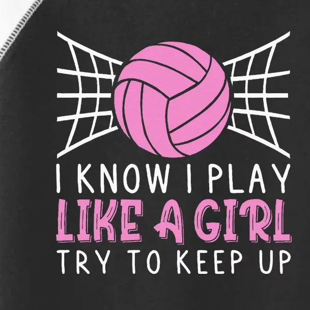 Funny Volleyball Design For Women Volleyball Player Toddler Fine Jersey T-Shirt