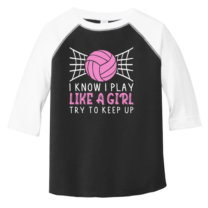 Funny Volleyball Design For Women Volleyball Player Toddler Fine Jersey T-Shirt