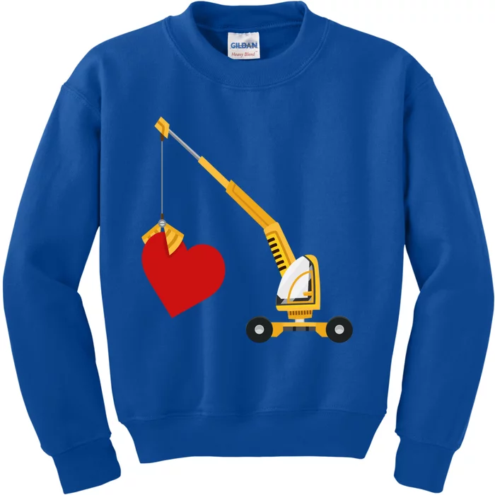 Funny Valentine Day Gift Truck Love Gift Kids Sweatshirt