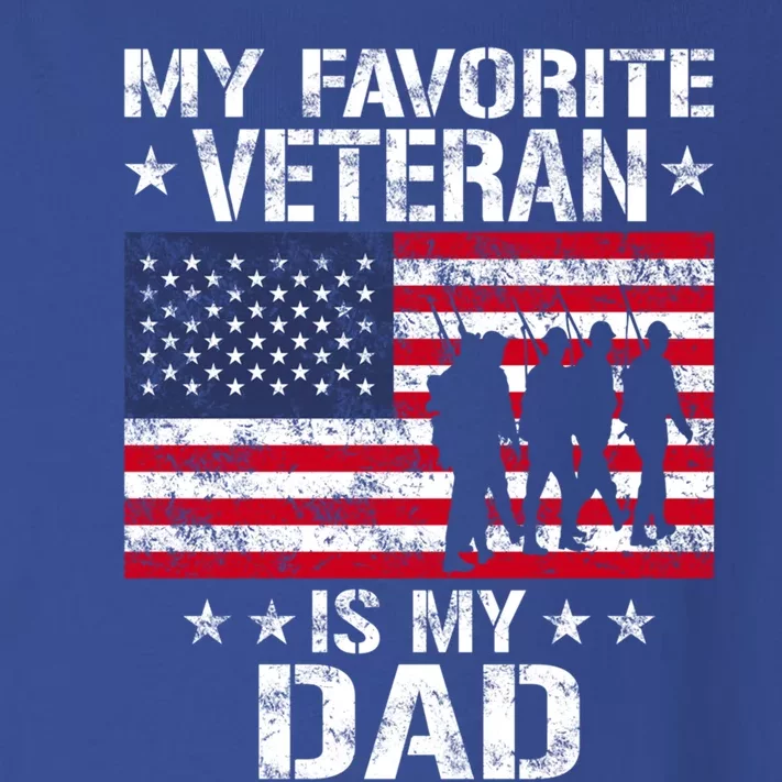 Father Veterans Day My Favorite Veteran Is My Dad Funny Gift Toddler Long Sleeve Shirt