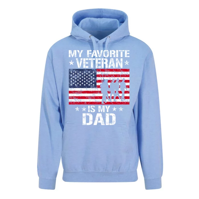 Father Veterans Day My Favorite Veteran Is My Dad Funny Gift Unisex Surf Hoodie