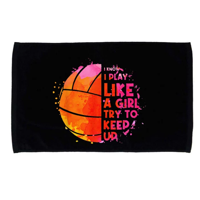 Funny Volleyball Design For  Girls Volleyball Player Microfiber Hand Towel