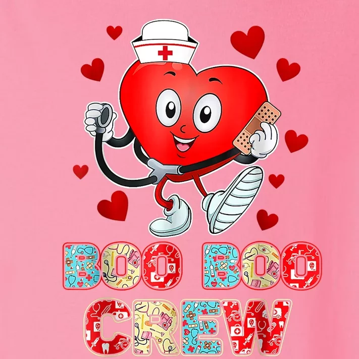 Funny Valentine's Day Boo Boo Crew Nurse Cute Heart Toddler Long Sleeve Shirt