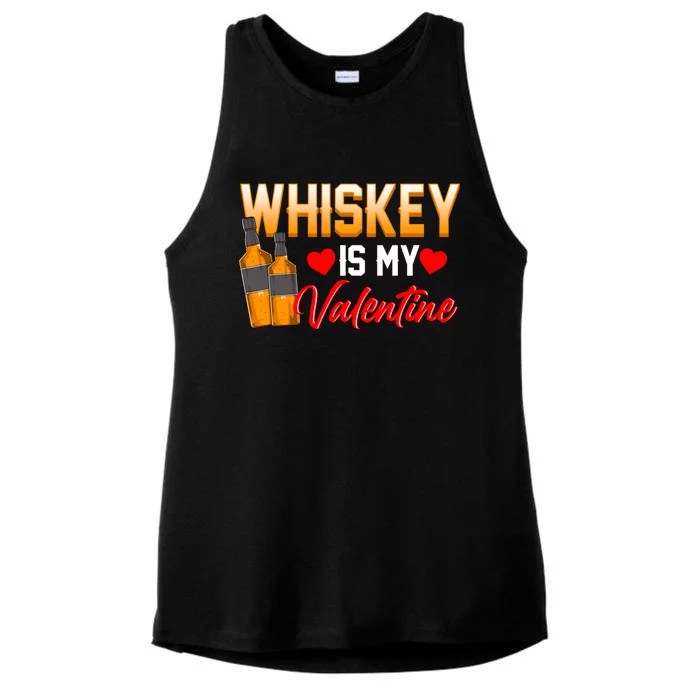 Funny Valentine's Day Gift For Single Whiskey Ers Cool Gift Ladies Tri-Blend Wicking Tank