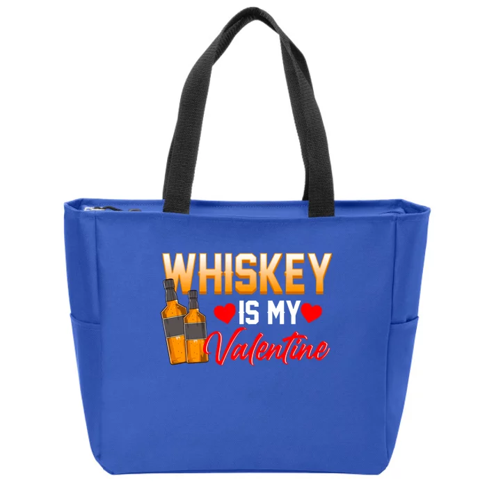 Funny Valentine's Day Gift For Single Whiskey Ers Cool Gift Zip Tote Bag