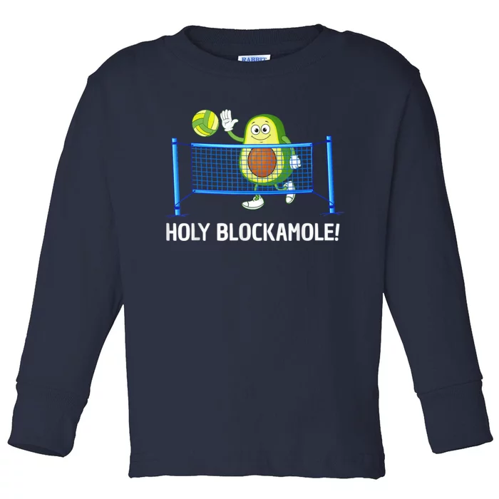 Funny Volleyball Design Volleyball Players Toddler Long Sleeve Shirt