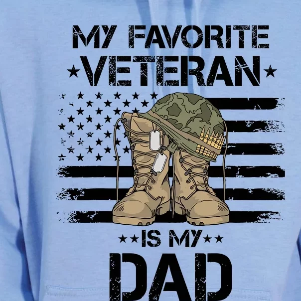 Father Veterans Day My Favorite Veteran Is My Dad For Unisex Surf Hoodie