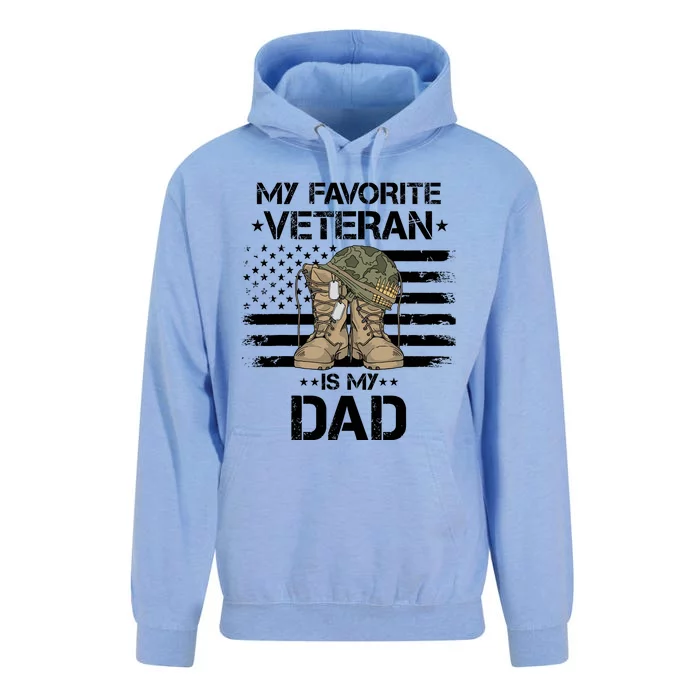 Father Veterans Day My Favorite Veteran Is My Dad For Unisex Surf Hoodie