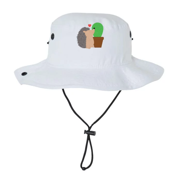 Funny Valentine's Day Gift Hedgehog And Cactus Love Gift Legacy Cool Fit Booney Bucket Hat