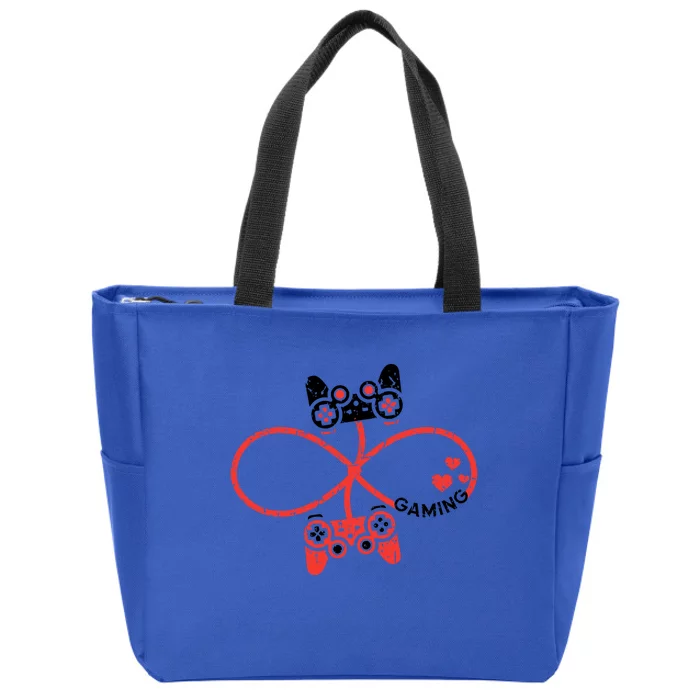 Funny Valentine's Day Gamer Cute Gift Zip Tote Bag