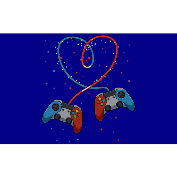 Funny Valentine's Day Gamer Couple Gift Controllers Heart Gift Bumper Sticker