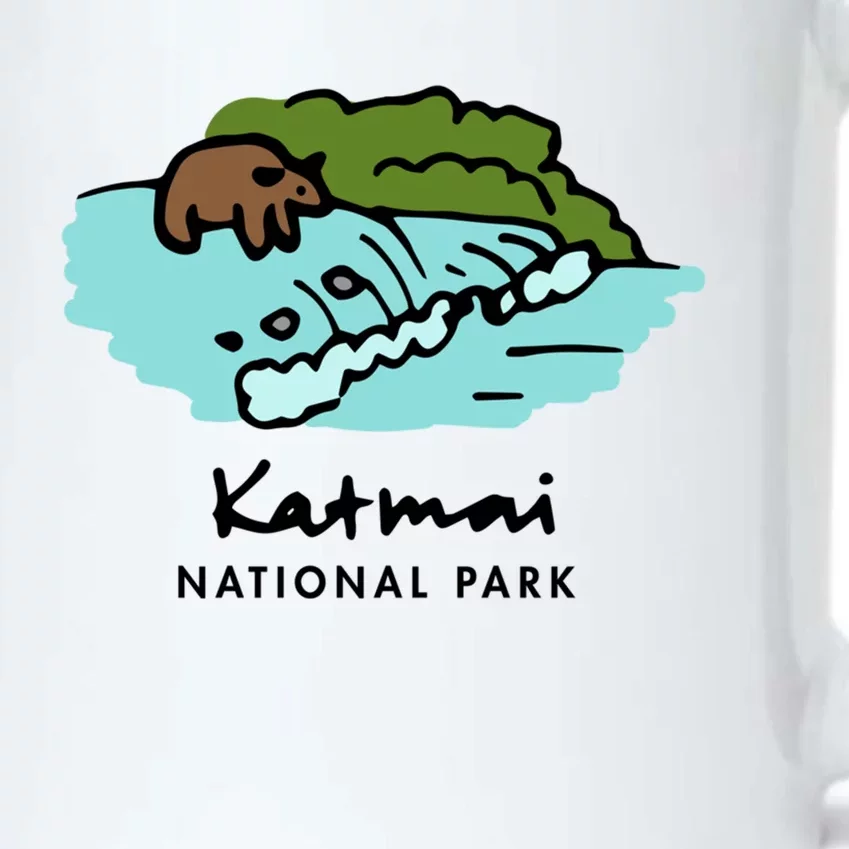 Family Vacation Design Cute Gift Retro Katmai National Park Gift Black Color Changing Mug