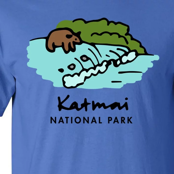 Family Vacation Design Cute Gift Retro Katmai National Park Gift Tall T-Shirt