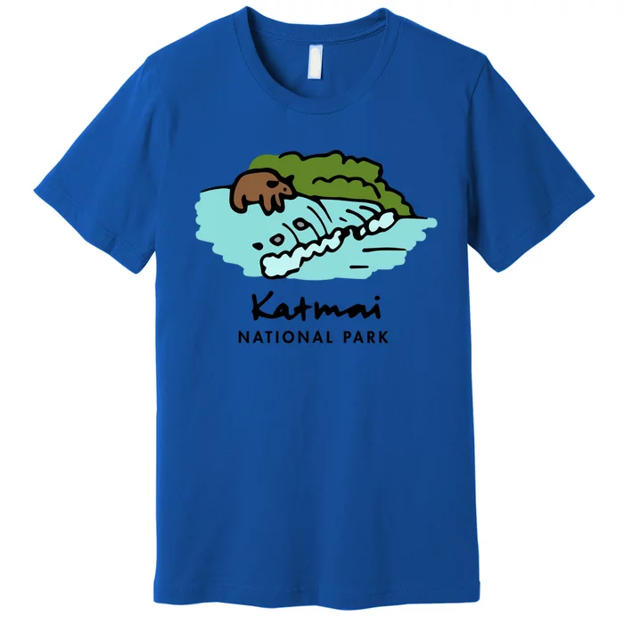 Family Vacation Design Cute Gift Retro Katmai National Park Gift Premium T-Shirt