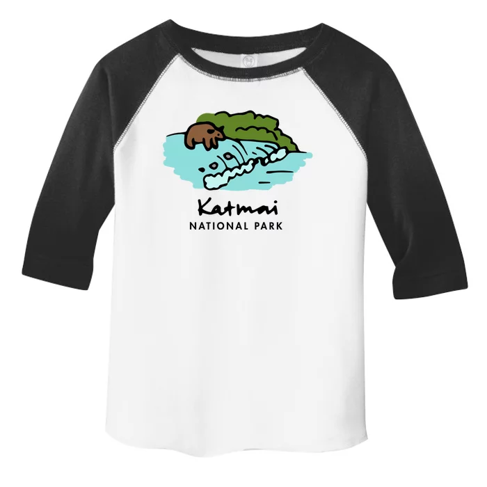 Family Vacation Design Gift Retro Katmai National Park Gift Toddler Fine Jersey T-Shirt