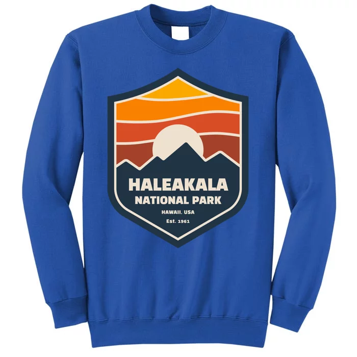 Family Vacation Design Retro Haleakala National Park Gift Tall Sweatshirt