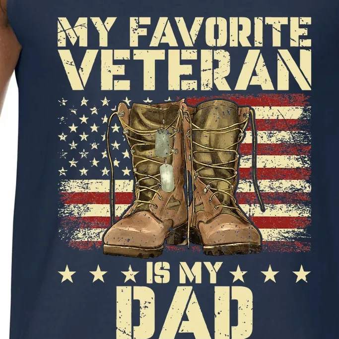 Father Veterans Day My Favorite Veteran Is My Dad Comfort Colors® Tank Top