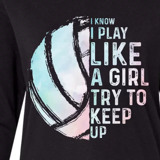 Funny Volleyball Design Women N Sports Lovers Womens Cotton Relaxed Long Sleeve T-Shirt